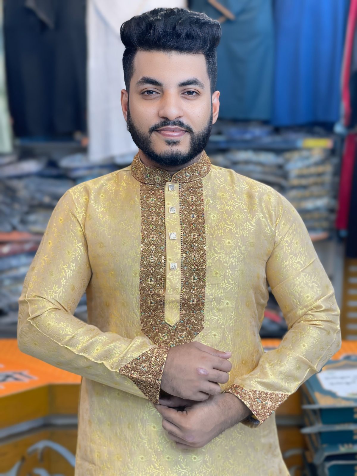 লাক্সারি কাতান পাঞ্জাবি [ LK-52 ] - Image 1