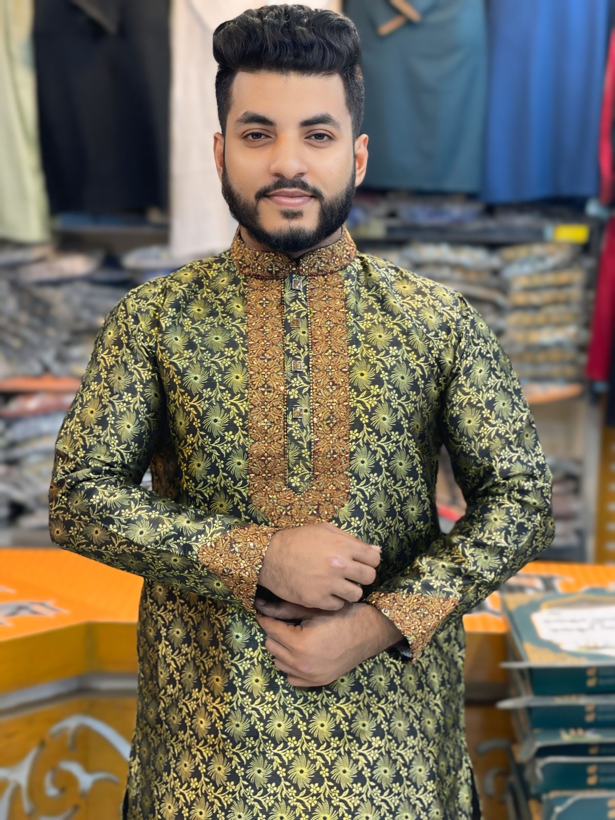 লাক্সারি কাতান পাঞ্জাবি [ LK-54 ] - Image 1