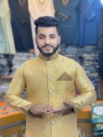 ( Code: 1992 )- কাতান ফেব্রিকের পাঞ্জাবি ও কোটি কম্বো সেট - Image 2