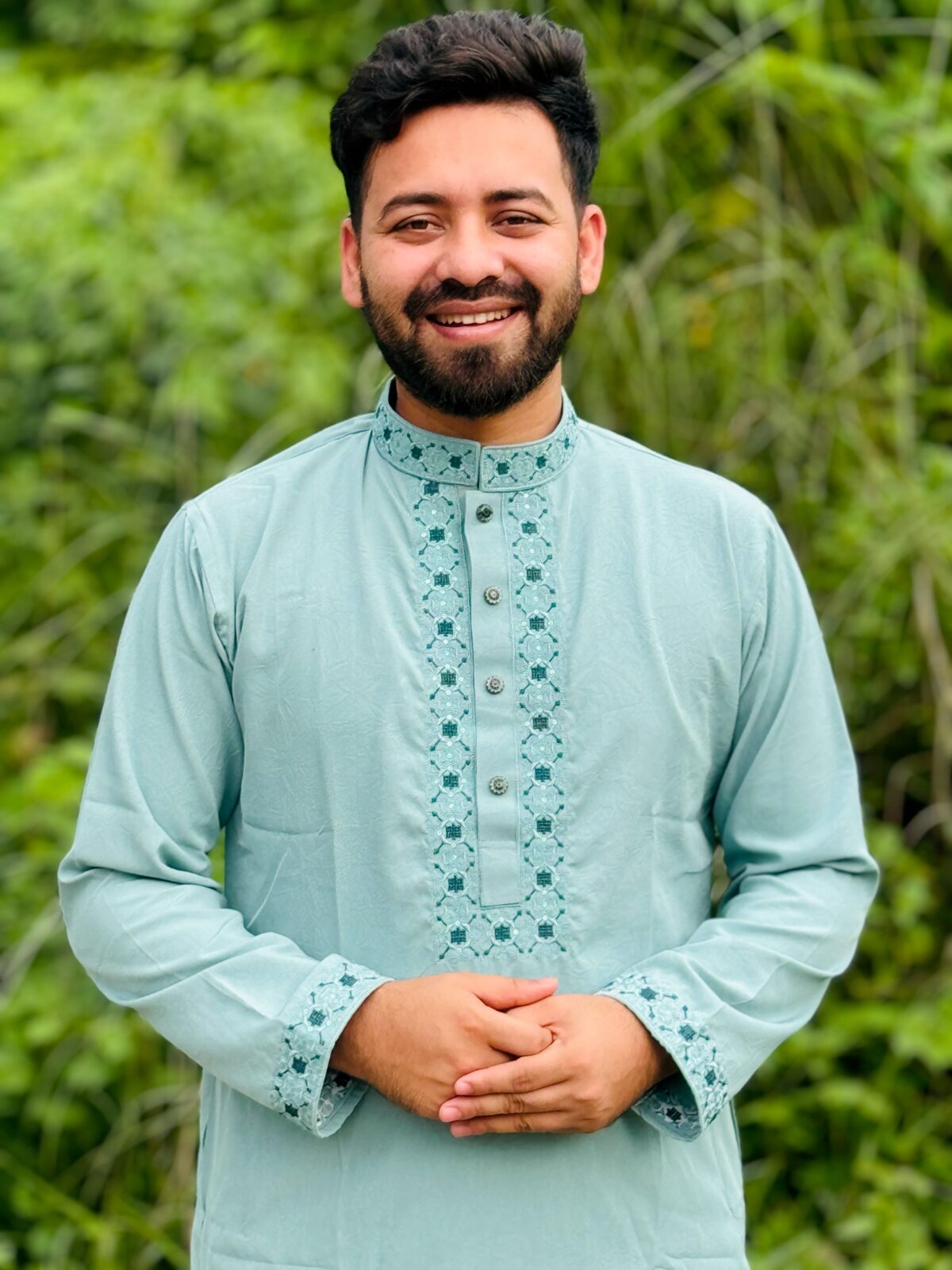 প্রিমিয়াম সিকোয়েন্স এমব্রয়ডারি পাঞ্জাবি [ Code: 307 ] - Image 1