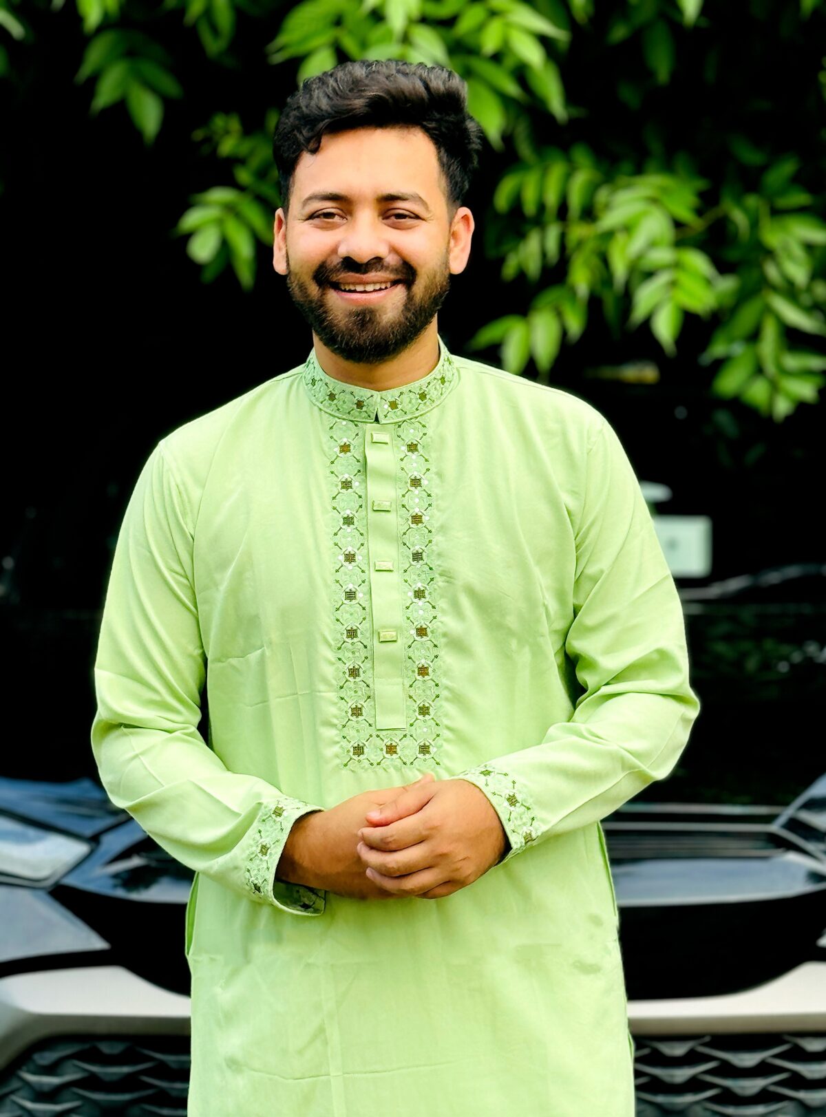 প্রিমিয়াম সিকোয়েন্স এমব্রয়ডারি পাঞ্জাবি [ Code: 308 ] - Image 1